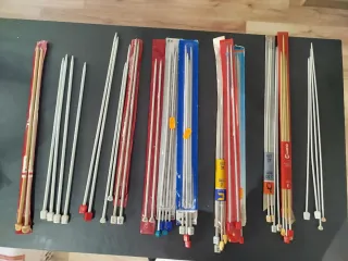 Lote agujas de tejer punto