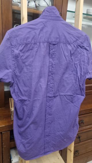 Camicia De Blasio Viola Manica Corta Taglia M