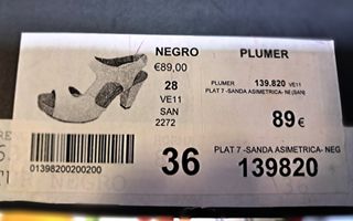 Sandalias tacón Plumers negras