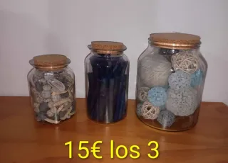 3 Tarros Decorativos