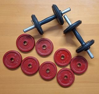 Kit Mancuernas y Discos Salter