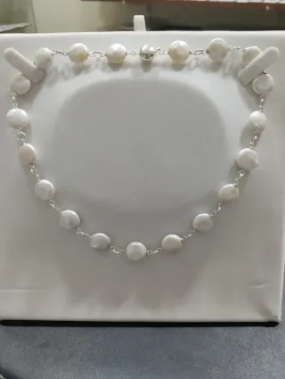 Gargantilla perlas cultivadas plata