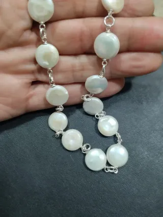 Gargantilla perlas cultivadas plata