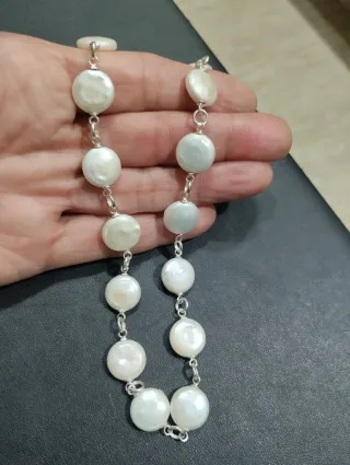 Gargantilla perlas cultivadas plata