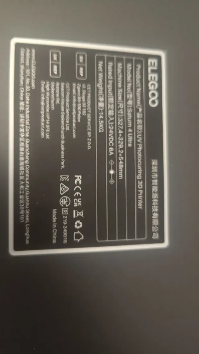 Elegoo Saturn 4 Ultra