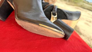 Botas Carolina Herrera Piel Vintage