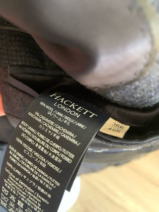 Americana Hackett azul cuadros Talla 38R