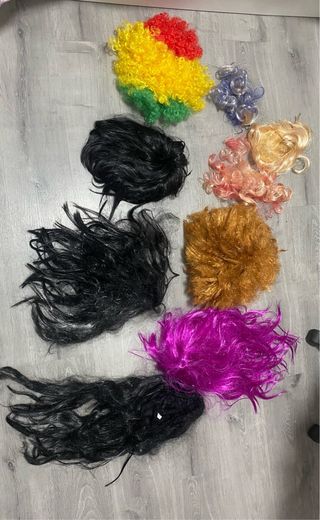 Pelucas Disfraz Variadas