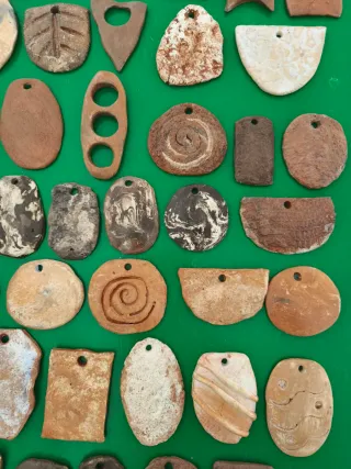 Set 50 Abalorios Cerámica Artesanal