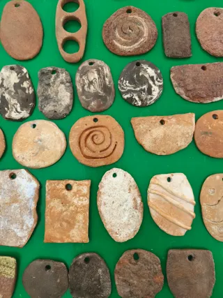 Set 50 Abalorios Cerámica Artesanal