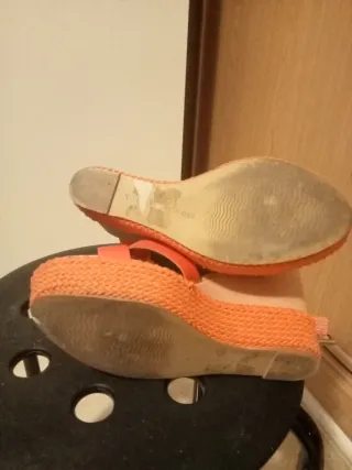 Sandalias cuña Tommy Hilfiger naranja