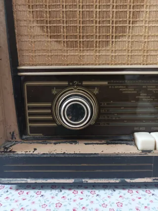 Radio Philips Antigua Beige/Marrón