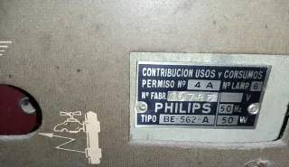 Radio Philips Antigua Beige/Marrón