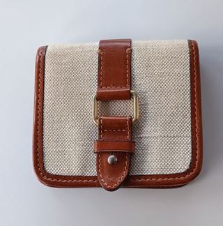 Cartera Massimo Dutti Piel y Lona