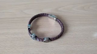 Pulsera Celta hombre Cuero Trenzado