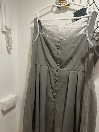 Traje de castañera gris talla XL