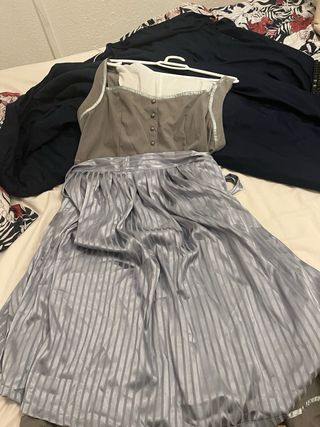 Traje de castañera gris talla XL