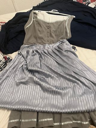 Traje de castañera gris talla XL