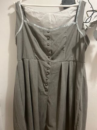 Traje de castañera gris talla XL