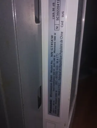 Microondas Panasonic Inverter Blanco