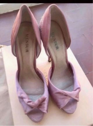 Zapatos Menbur fiesta rosa talla 37