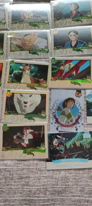 Lote cartas El Viaje de Chihiro y Totoro