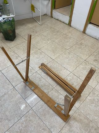 Caballetes de madera plegables (2 unidades)