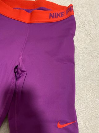 Mallas Nike Pro Morado Naranja talla s