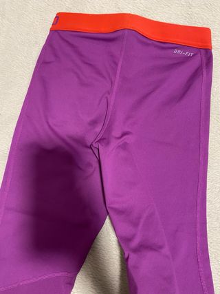 Mallas Nike Pro Morado Naranja talla s