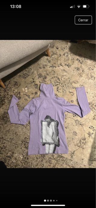 Camiseta cuello alto manga larga