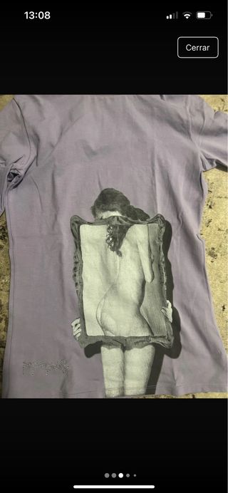 Camiseta cuello alto manga larga