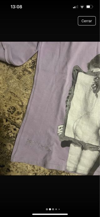 Camiseta cuello alto manga larga