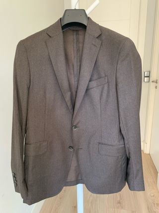 Americana Hackett Lana/Seda Marrón Talla 48