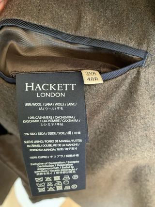 Americana Hackett Lana/Seda Marrón Talla 48