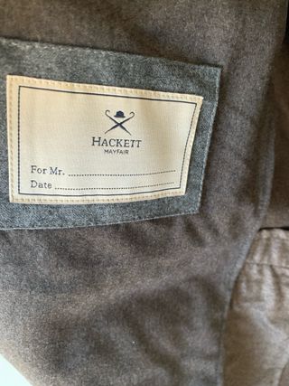 Americana Hackett Lana/Seda Marrón Talla 48