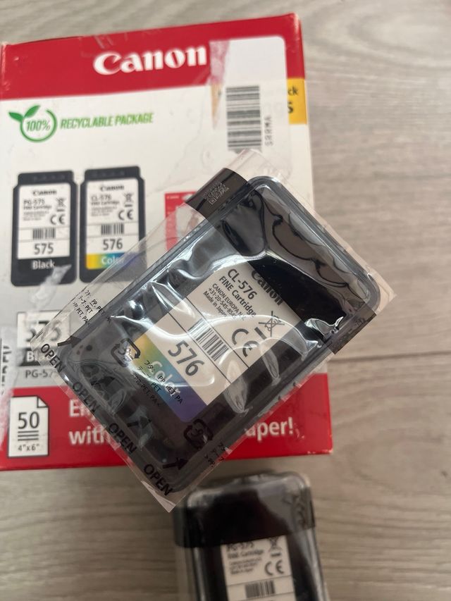 Cartuchos de Tinta Canon PG-575 + CL-576 Originais