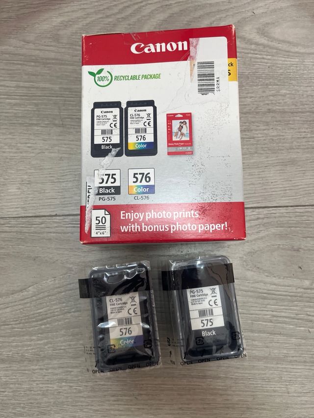 Cartuchos de Tinta Canon PG-575 + CL-576 Originais