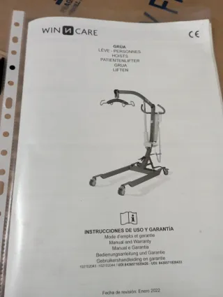 Grúa elevadora eléctrica marca Winncare