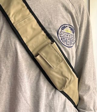 Bandolera Viahero beige y negra