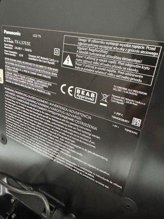 Televisor Panasonic LX-L37E5E Negro/Plata