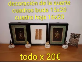 Decoración Suerte: Cuadros Buda, búhos, etc