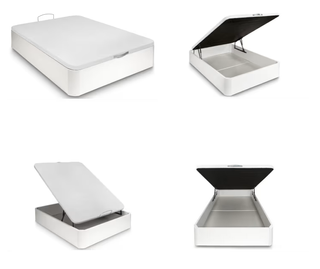 Canapé abatible madera blanco + Colchón