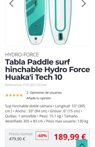 Tabla Paddle Surf Oceana 10'