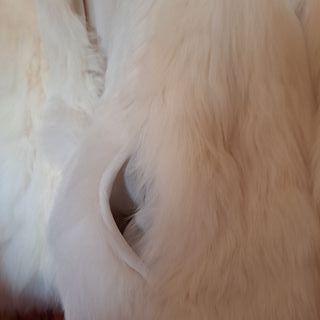 Chaquetón Alpaca Blanco Talla M