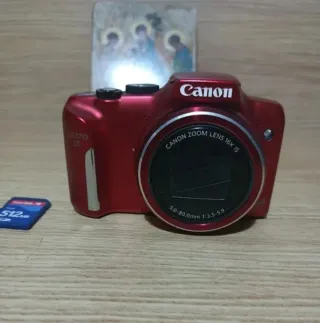 Cámara Canon Roja Zoom Lens 16x IS,sx170is