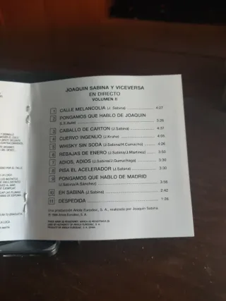 CD. Joaquín Sabina Y Viceversa: En Directo.