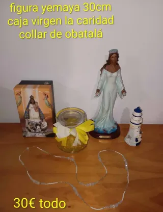 Figura Yemayá 30cm y collar