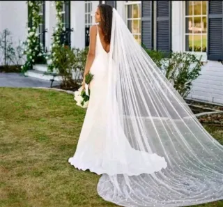 Velo de novia de 3 metros