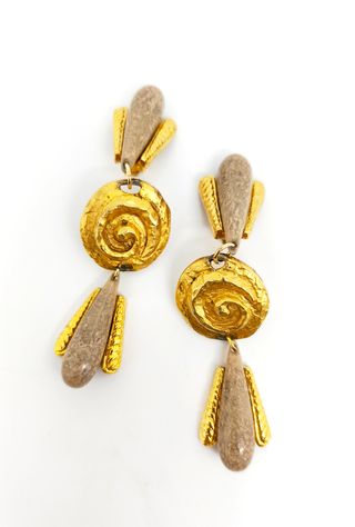 Pendientes vintage Edouard Rambaud dorados