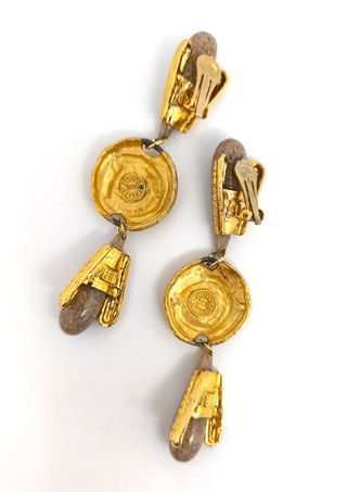 Pendientes vintage Edouard Rambaud dorados